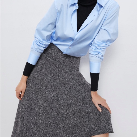 Zara heathered A-line skirt - Picture 4 of 8